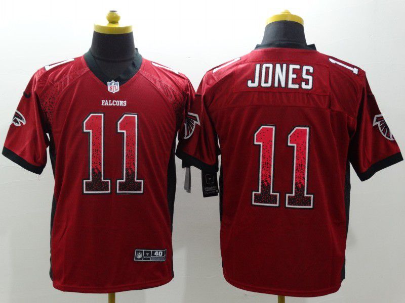 Men Atlanta Falcons 11 Jones Red Nike Drift Fashion Limited NFL Jersey